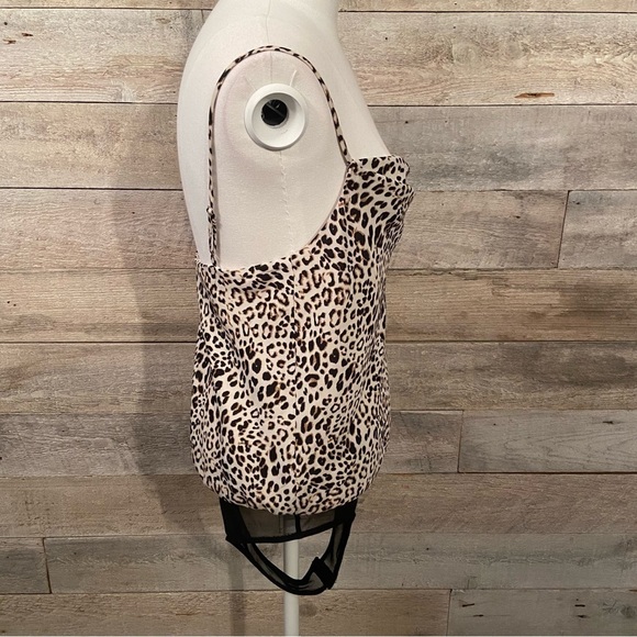 ASTR the  label women’s animal print cowl neck thong bodysuit in‎ size small - Picture 5 of 14